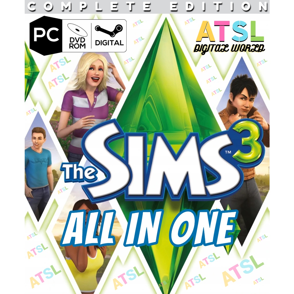 The Sims 3 Complete Edition ALL IN ONE [BASE GAME + ALL DLC] Shopee