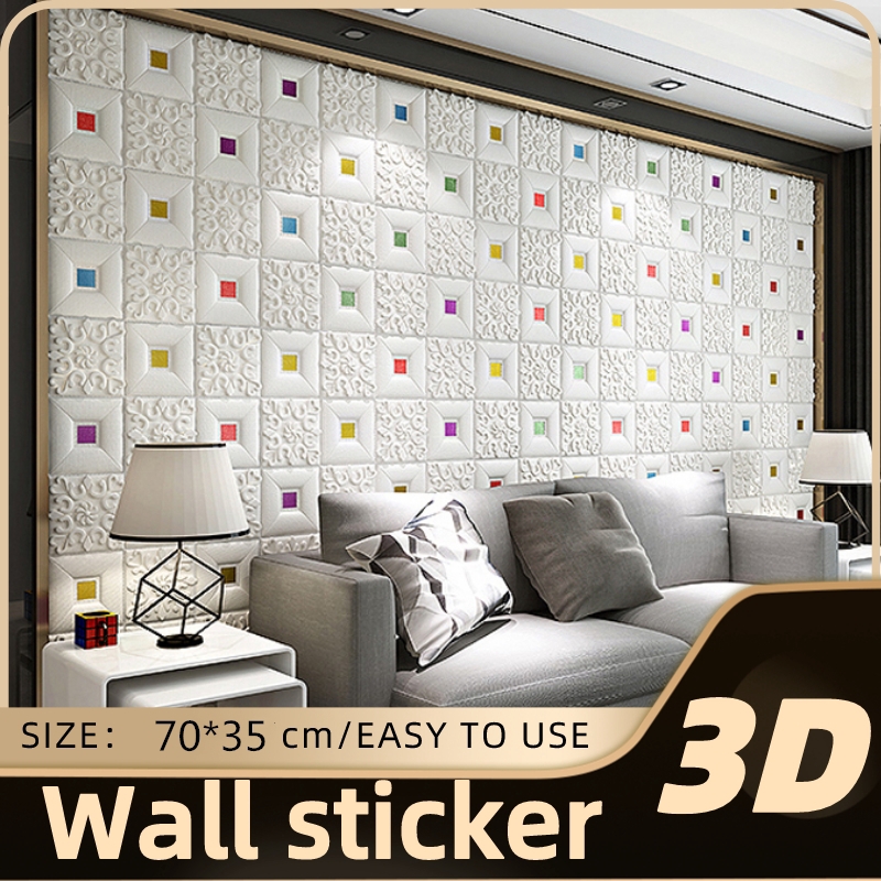Wallpaper Pe Foam Diy Wall Stickers Decor Bedroom Living Room Modern