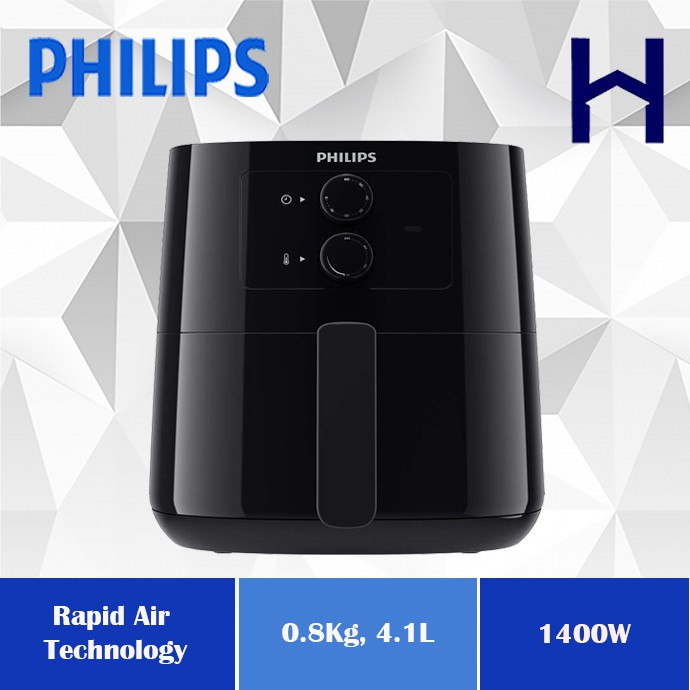 Philips HD9200 4.1L 0.8kg AirFryer With Rapid Air Technology/HD9200