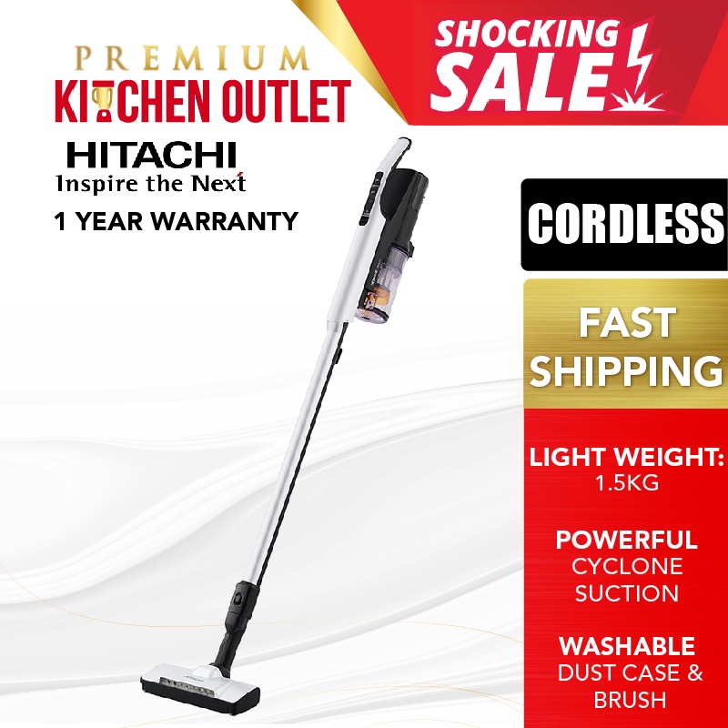 Hitachi Cordless Stick Vacuum Cleaner PVXL1K Shopee Malaysia
