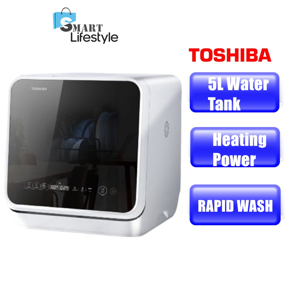 Toshiba Mini Table Top Dishwasher DWS22A MY(K) Shopee Malaysia