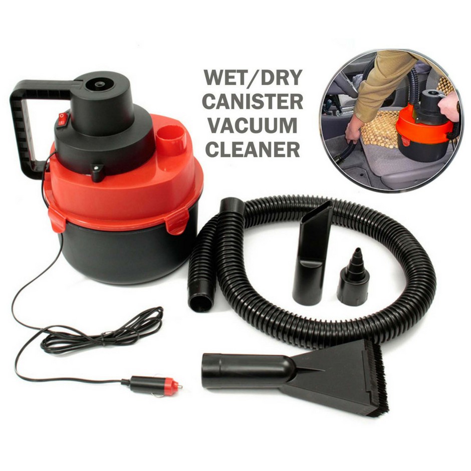 2 In 1 Wet/Dry Car Canister Mini Vacuum Cleaner DC 12V Shopee Malaysia