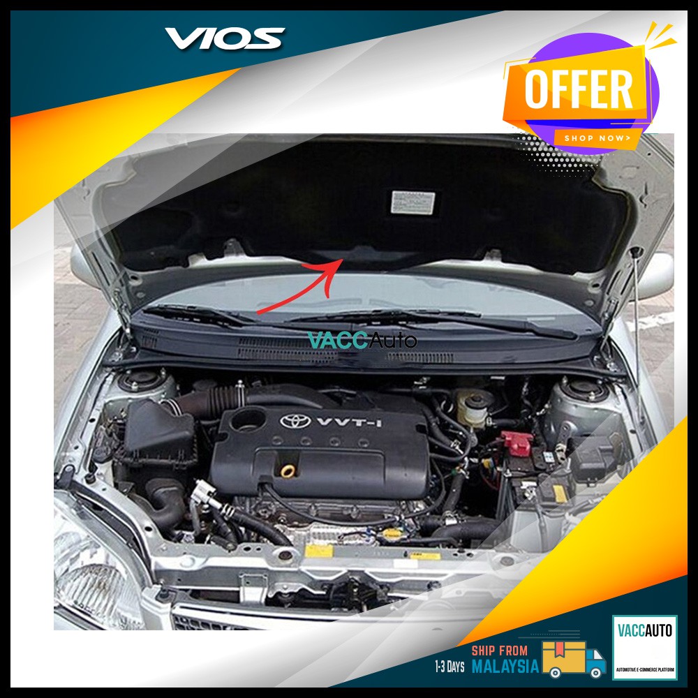 Toyota Vios Front Cover Engine Cover For Vios XP40 NCP42 NCP93 NCP150 (20032018