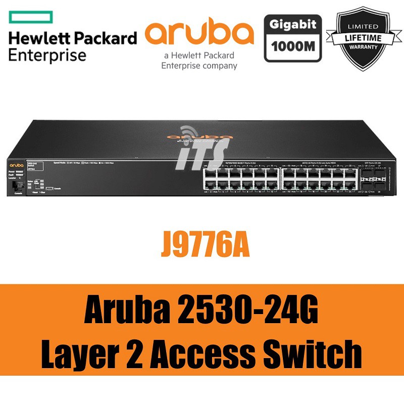 HP Aruba 253024G 24 1GbE ports & 4 SFP ports Layer 2 Access Switch