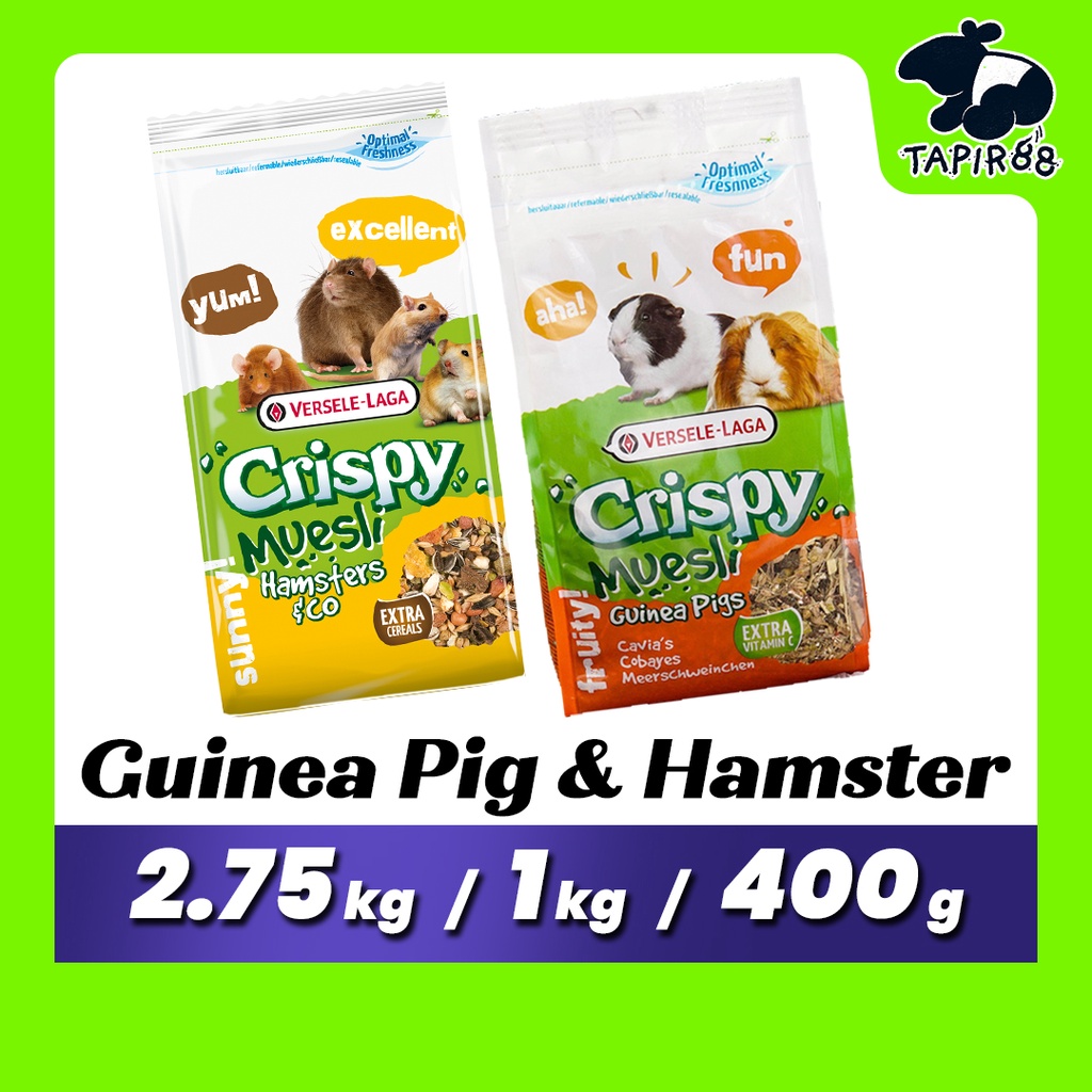 VERSELELAGA Crispy Muesli Hamsters Guinea Pigs Food 2.75kg CLEARANCE