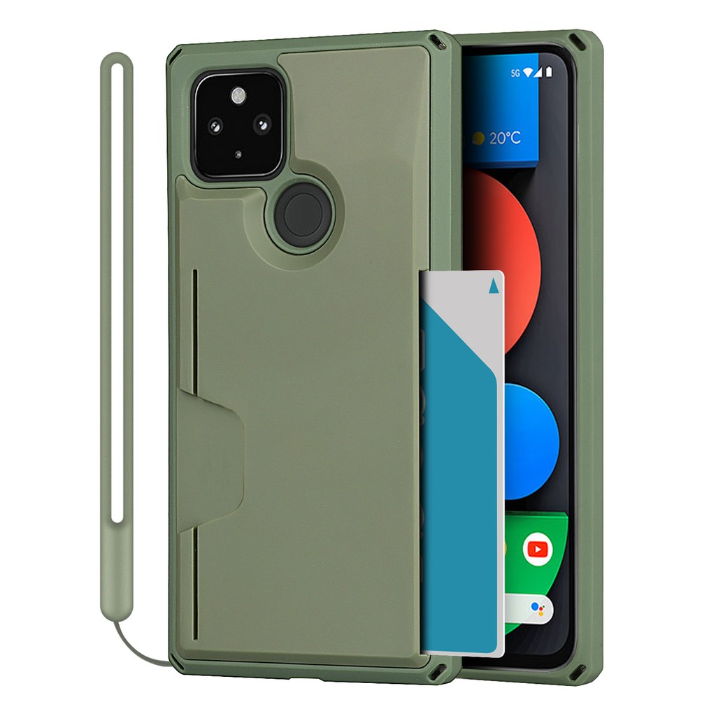 Google Pixel 4a 5G Case Pixel 5 Credit Card Holder & Slot Wallet Case