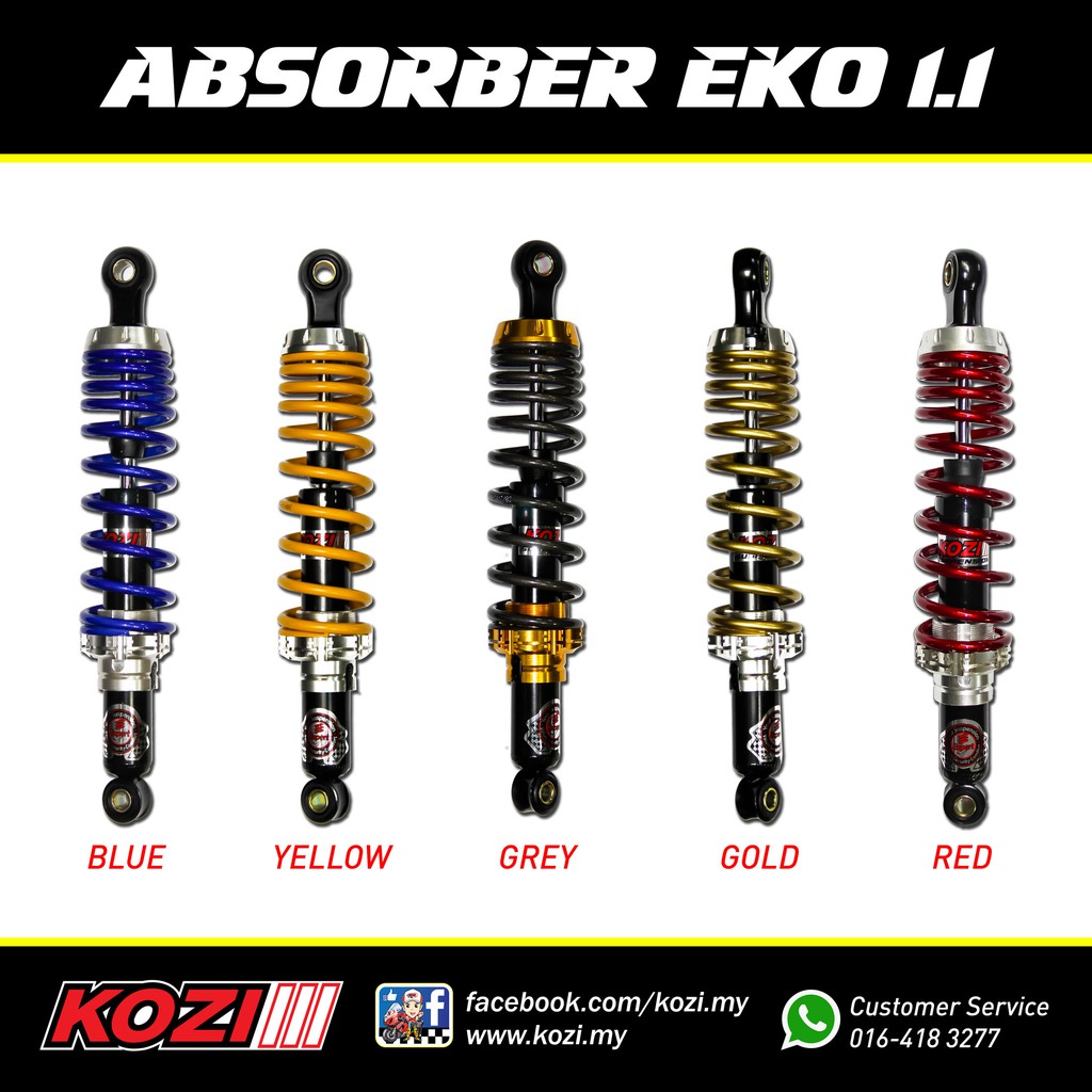 Absorber Lagenda EX5 RXZ DASH WAVE125 WAVE100R KOZI EKO1.1 280mm 330mm