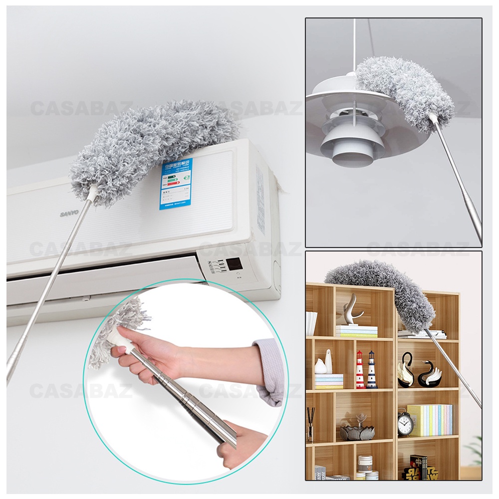 MICROFIBER DUSTER 280CM Extendable Expandable Feather Duster Washable