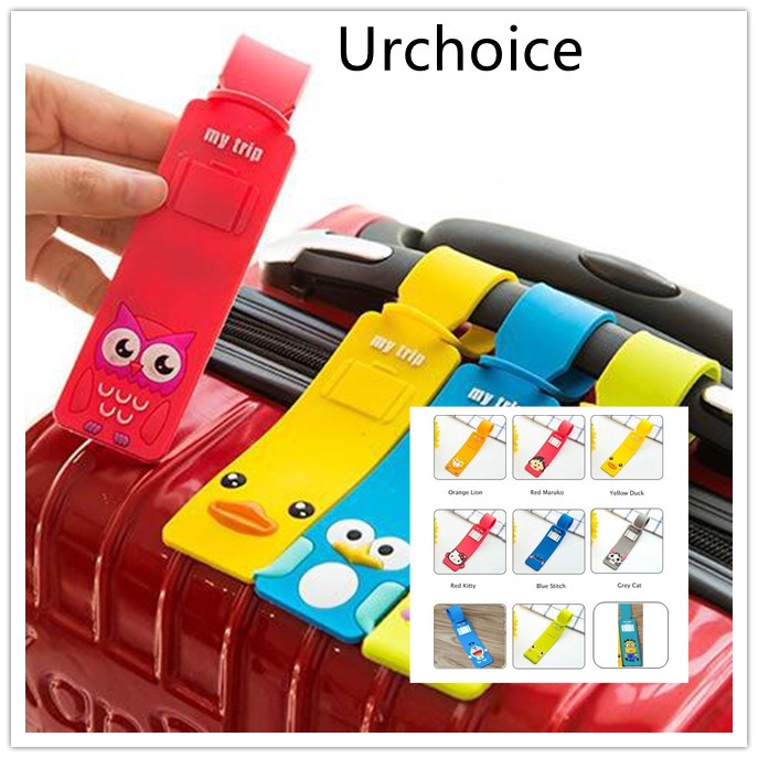 [READY STOCK] Cute Animal Luggage Tag Cartoon Luggage Tag ID Address
