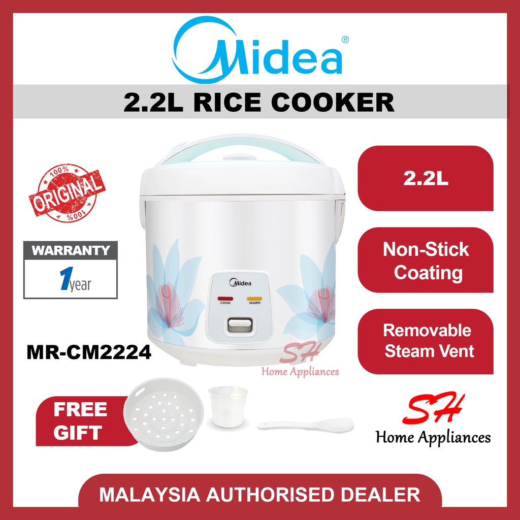 Midea 2.2L Jar Rice Cooker MRCM2224 Shopee Malaysia