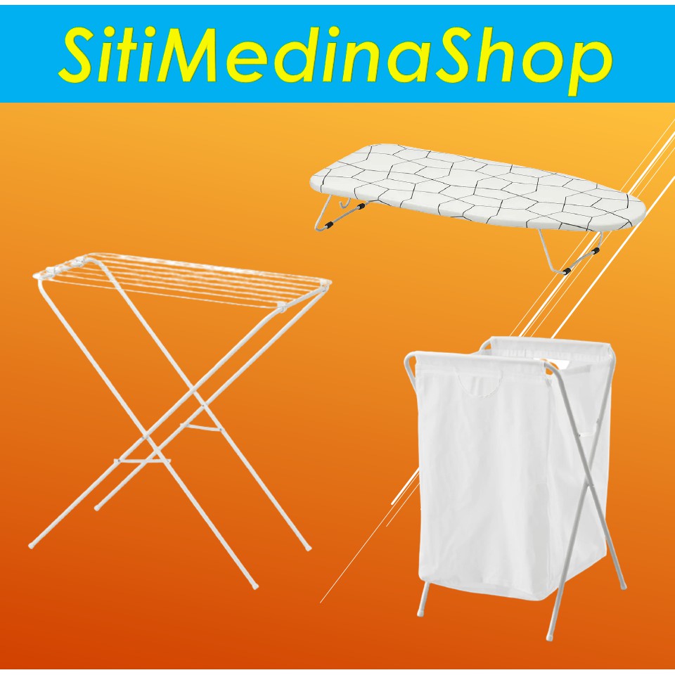 JALL Laundry Bag with stand Beg / Iron Board / Drying Rack(IKEA