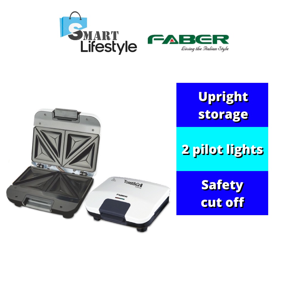 Faber Sandwich Maker Toast & Grill FSM610 Shopee Malaysia