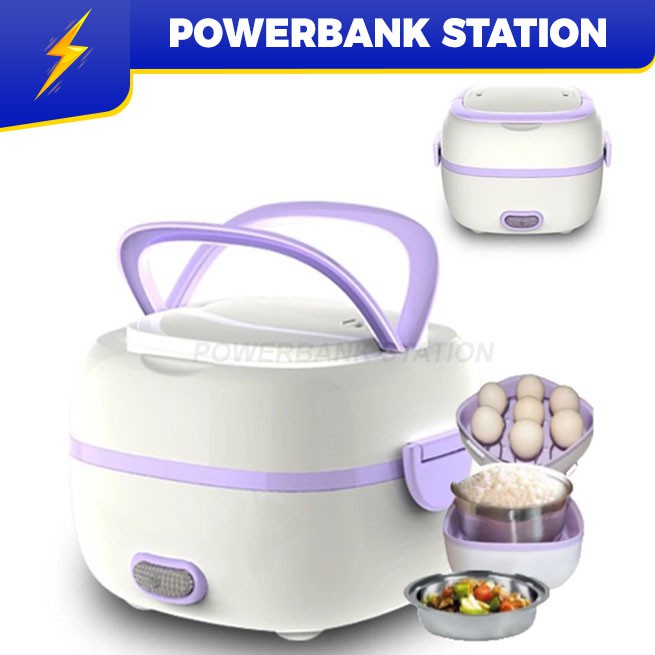 PSB_Electric Lunch Box Portable Mini Rice Cooker Food Steamer Heating