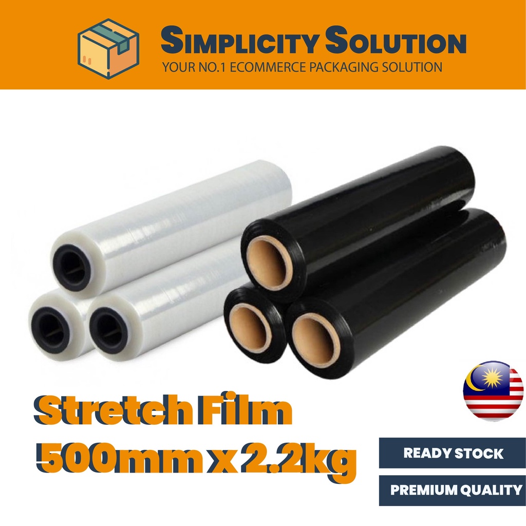 Stretch Film 500mm (2.2kg x Core 0.2kg x 1 Roll) Shopee Malaysia