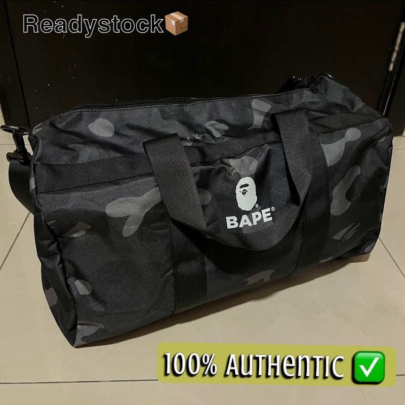 Original Bape 2022 Camo Duffle Bag Shopee Malaysia