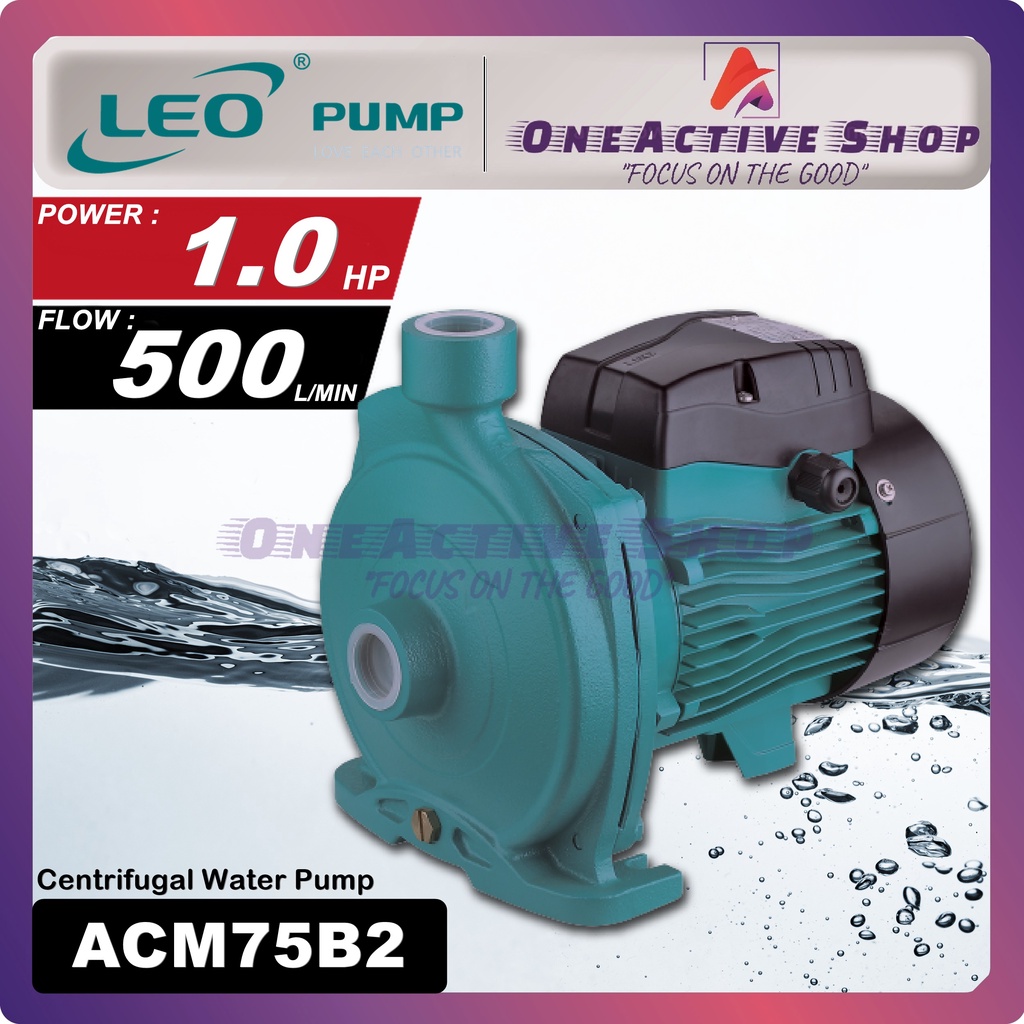 LEO 1.0HP Centrifugal Water Pump (Single/3 Phase) ACM75B2 AC75B2 1