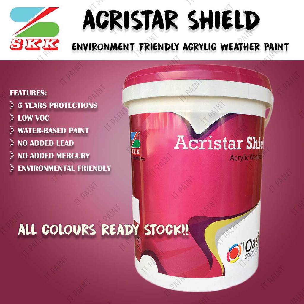 [Standard Color] 5 LITER SKK Paint Acristar Shield Weather Shield for
