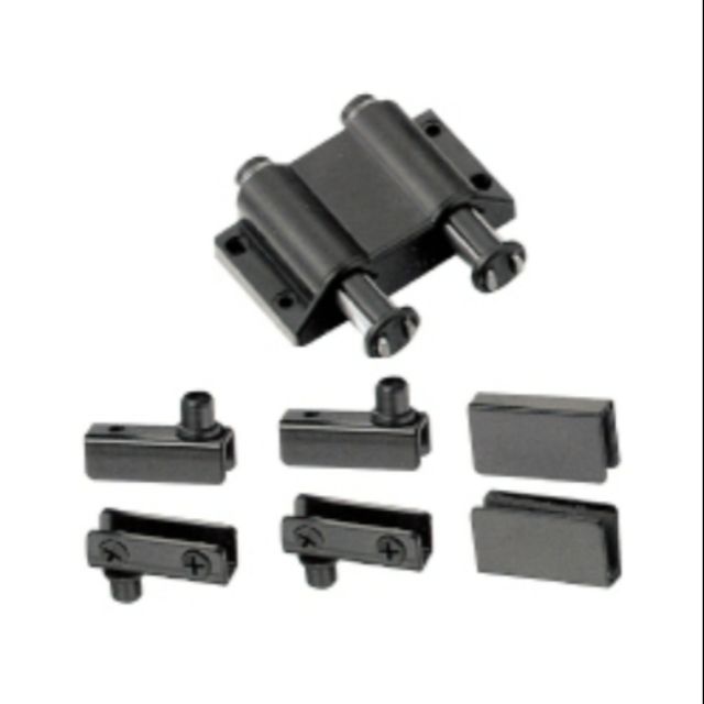 Double Black HiFi Glass Door Pivot hinge Set Shopee Malaysia