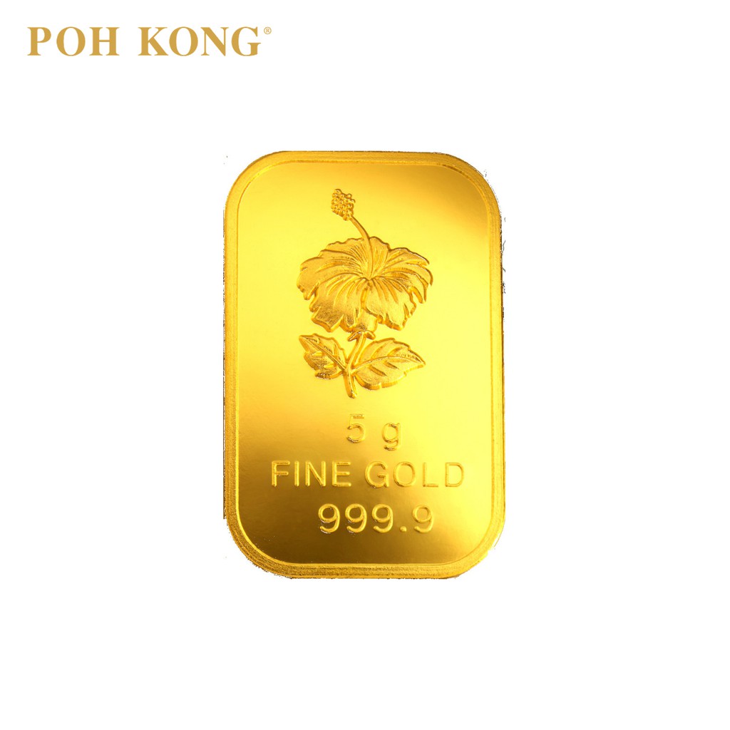 POH KONG 999.9 Gold Bunga Raya Bar (5g) Shopee Malaysia