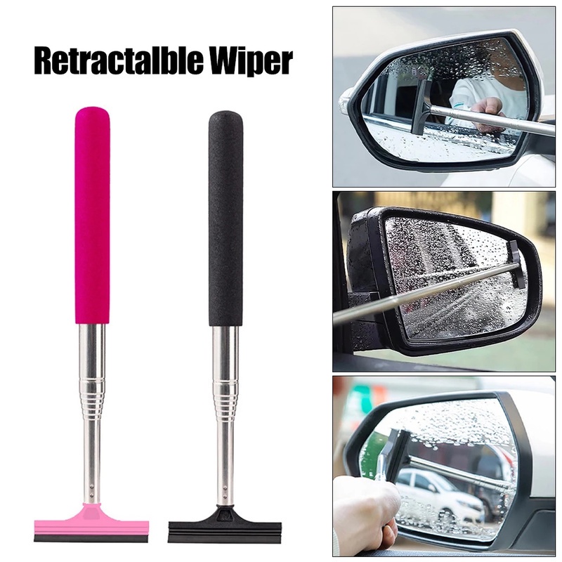 Universal Car Mirror Retractable Wipers / Portable Windshield Wipers
