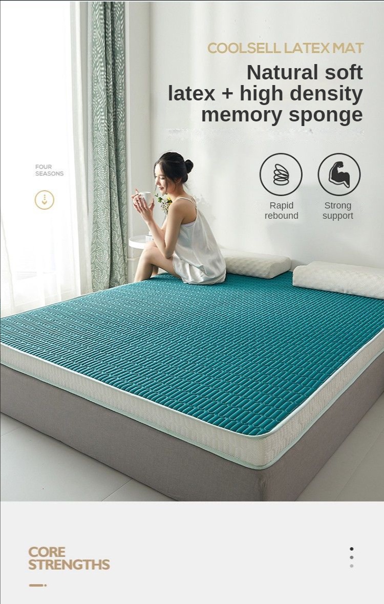 10CM Thicker Latex Mattress Topper Flodable Rebound Tatami Mattress