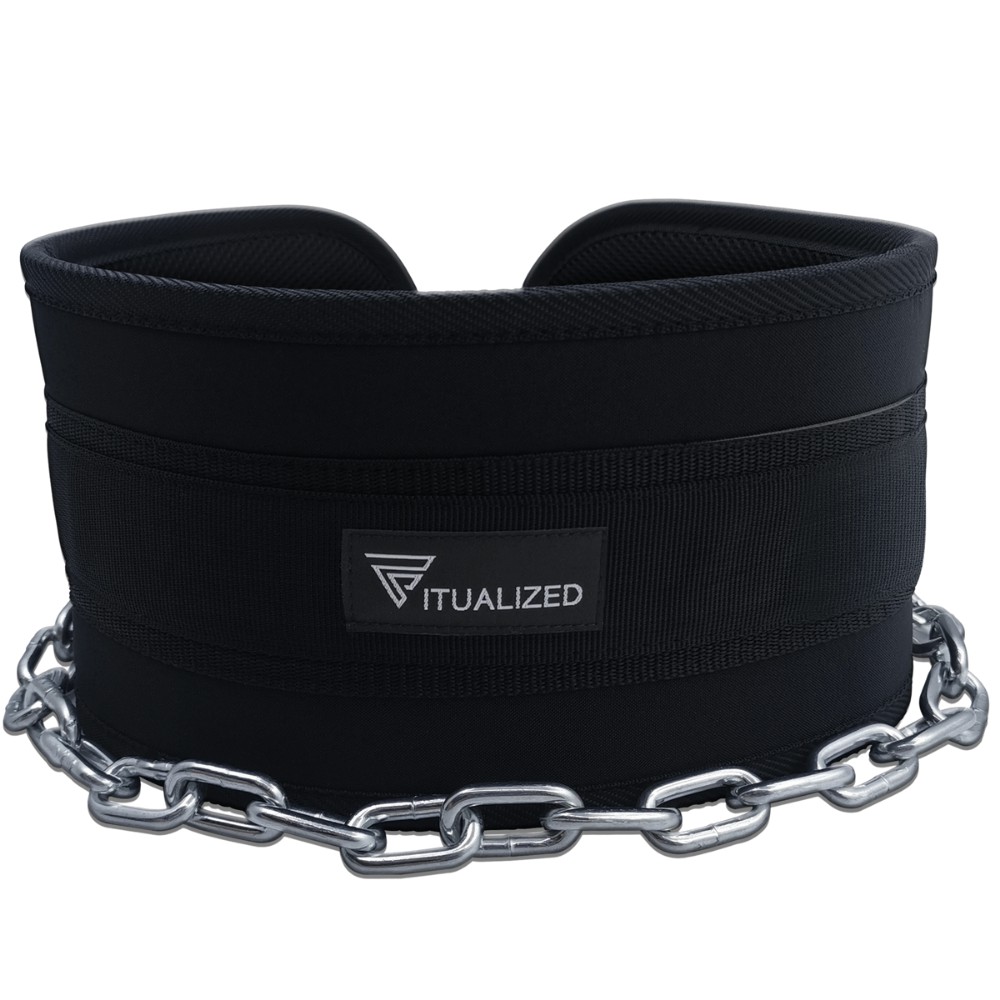 FITUALIZED Premium Dip Belt for Progressive Overload Special Buckle to