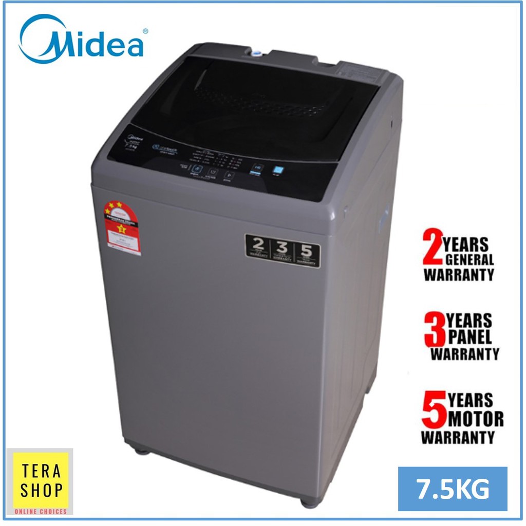 Midea MFWEC750 7.5kg Fully Auto Washing Machine Mesin Basuh Shopee