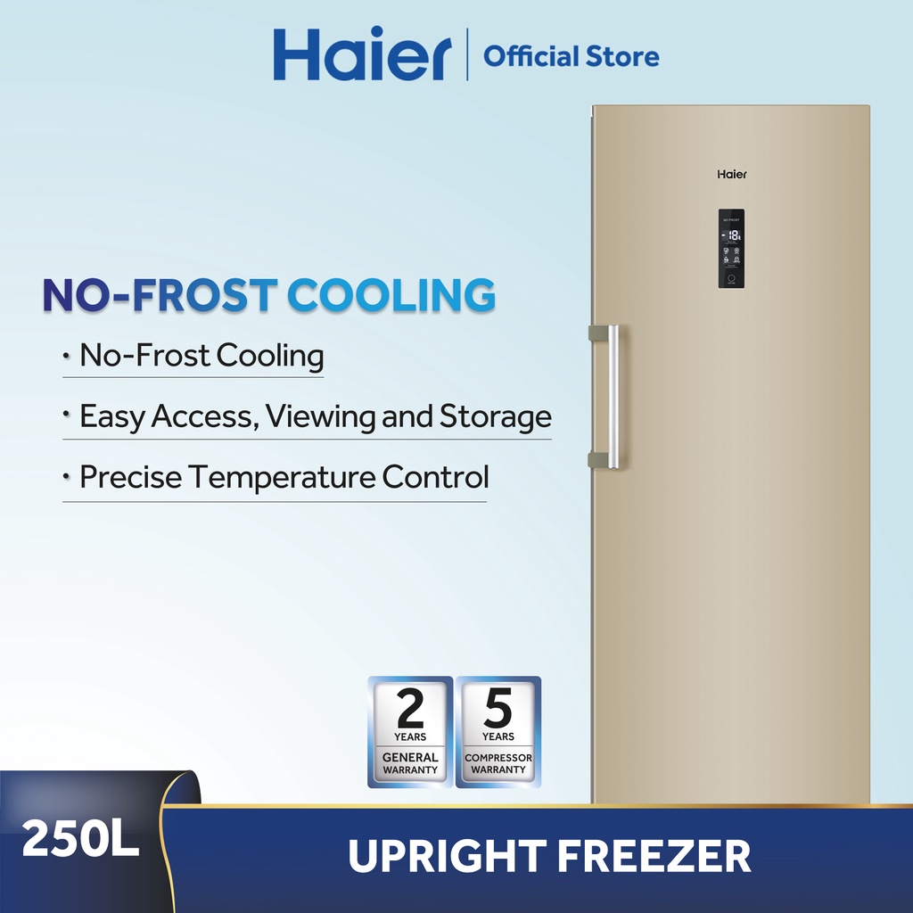 [FREE SHIPPING] Haier 250L Upright Freezer Digital Touch Control BD248WL Shopee Malaysia