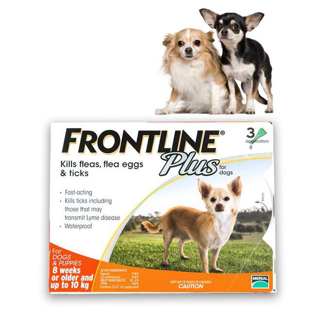 Frontline Dog Flea Medicine Plus Dog Puppy Up To 10 Kg Per 1 Warm