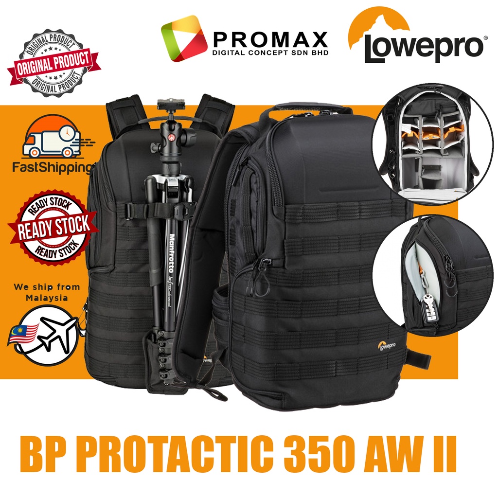 Lowepro ProTactic BP 350 AW II Camera and Laptop Backpack Pro Tactic
