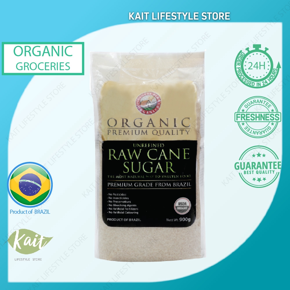 COUNTRY FARM ORGANIC RAW CANE SUGAR (900G) Shopee Malaysia