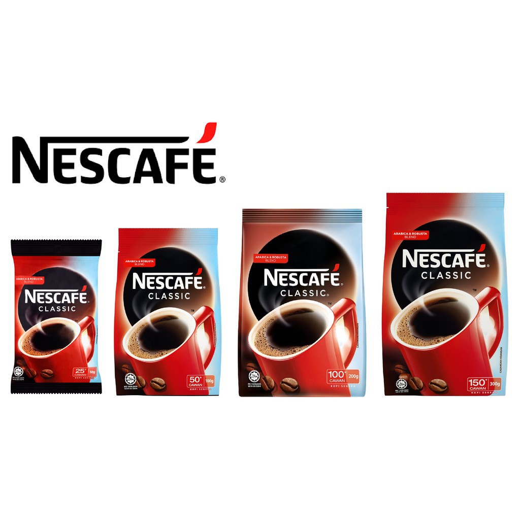 Nescafe Classic Refill Pack 100g & 200g & 300g Exp;03 To 1220232024 Shopee Malaysia