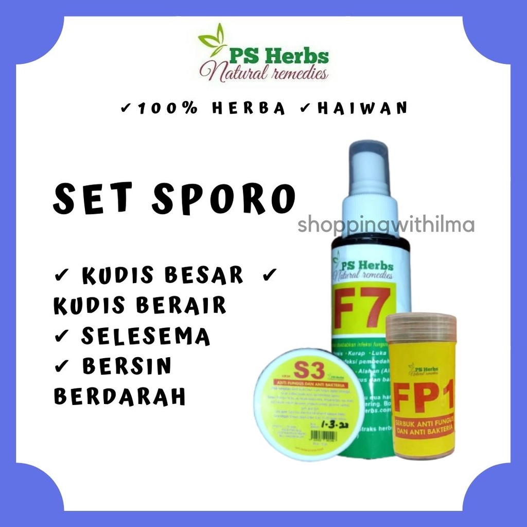 Set Sporo Kucing Mujarab Penawar Sporotrichosis Cat by PS Herbs Spray