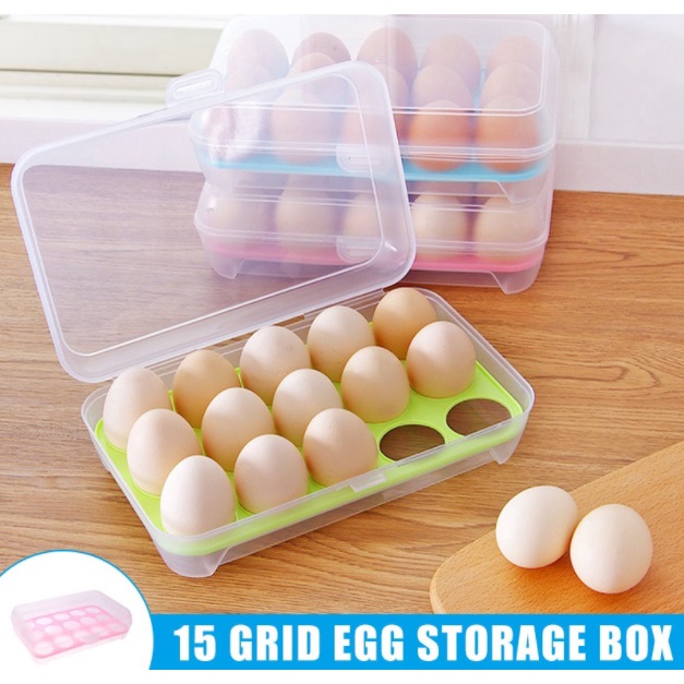15 SLOT Egg Tray Egg Storage Tray Bekas Simpan Telur Ayam Dengan