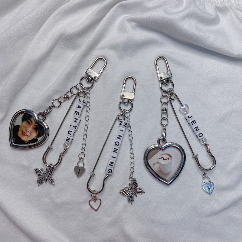 (EANYCHIZU) Custom keychain heart frame Shopee Malaysia