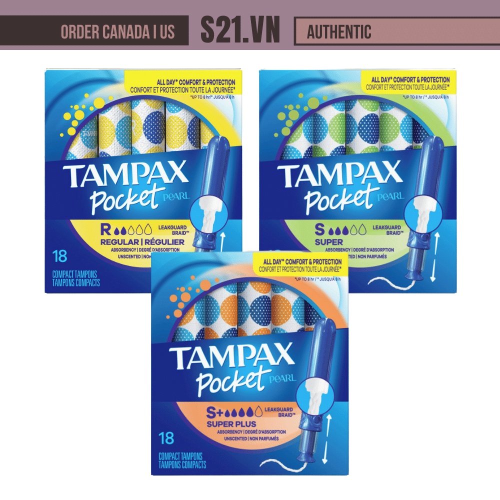 Form] Tube Tampons Tampax Pocket Pearl Pocket Compressed