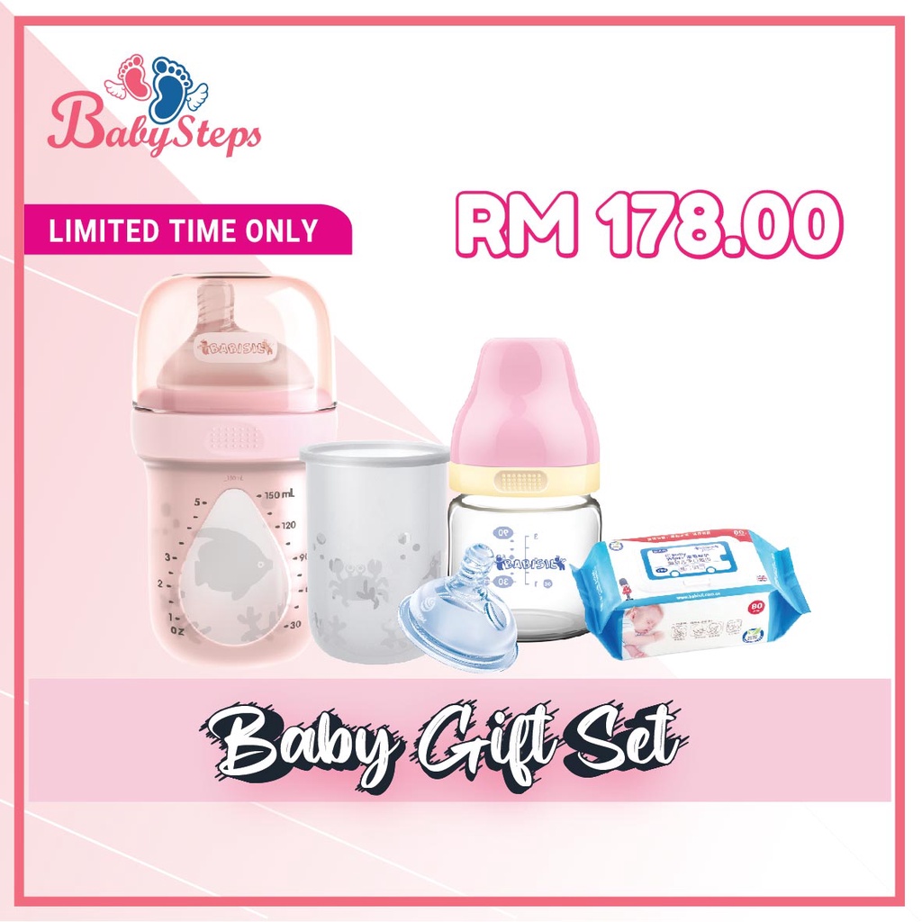 (Pink)New Born Baby Gift Set Shopee Malaysia