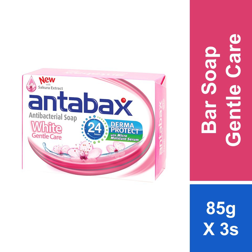 Antabax Antibacterial Bar Soap Gentle Care 85g x 3s Shopee Malaysia
