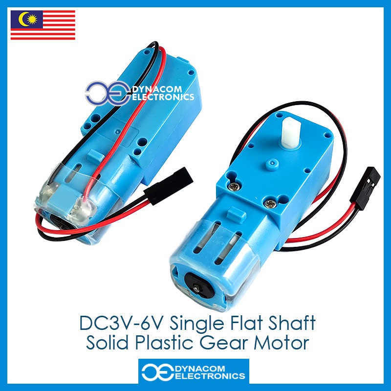 1PC DC3V6V Single Flat Shaft Solid Plastic Gear Box TT Motor Arduino