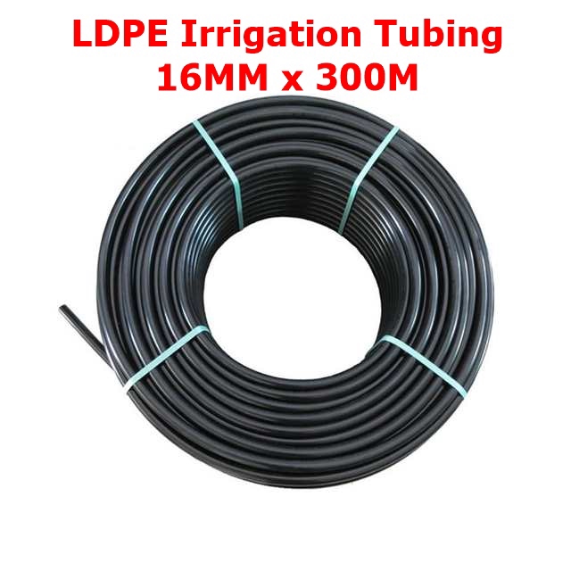LDPE Irrigation Poly Pipe (16MM x 300M) Agriculture Fertigasi Water