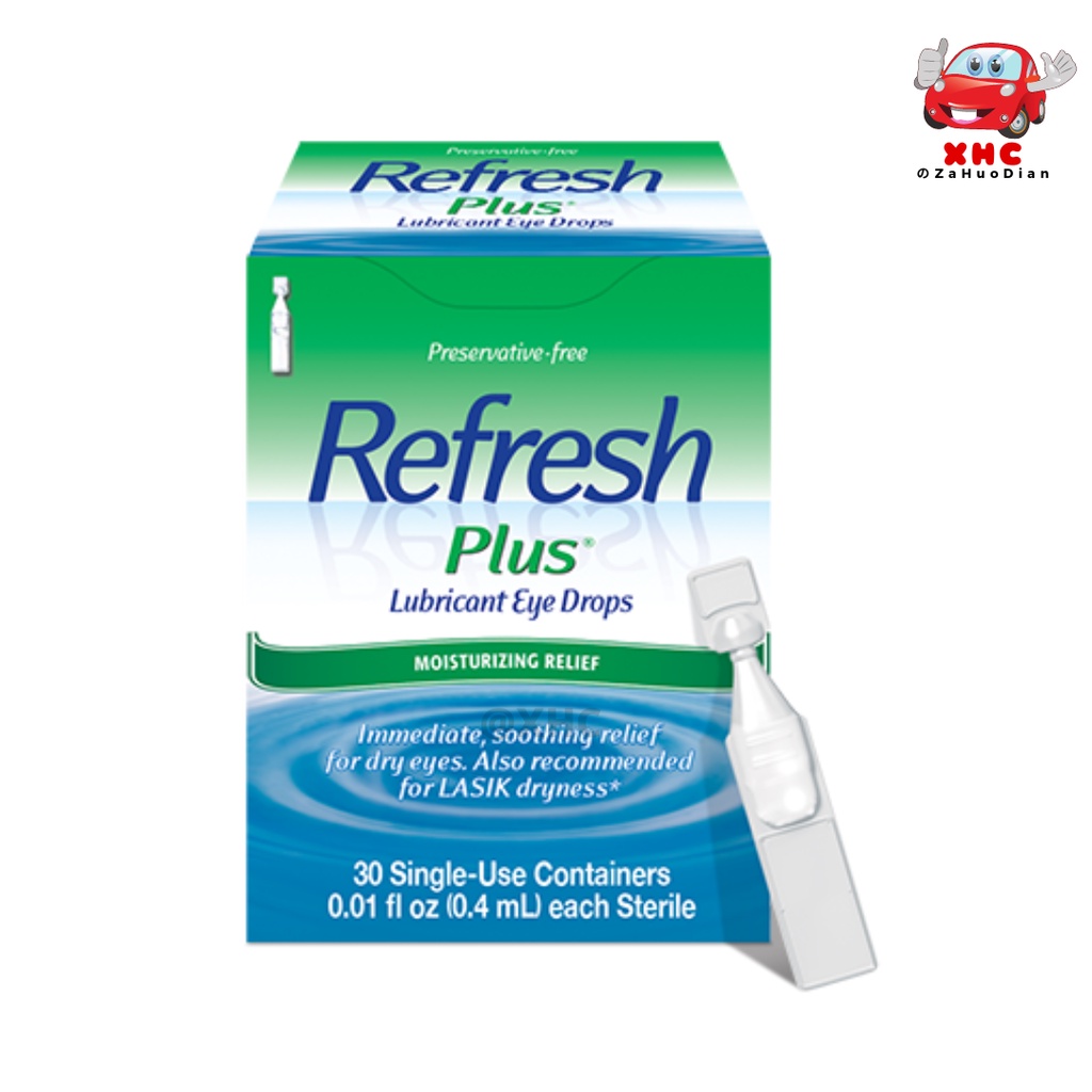 Allergan Refresh Plus Lubricant Eye Drops Single Use Sterile (30s