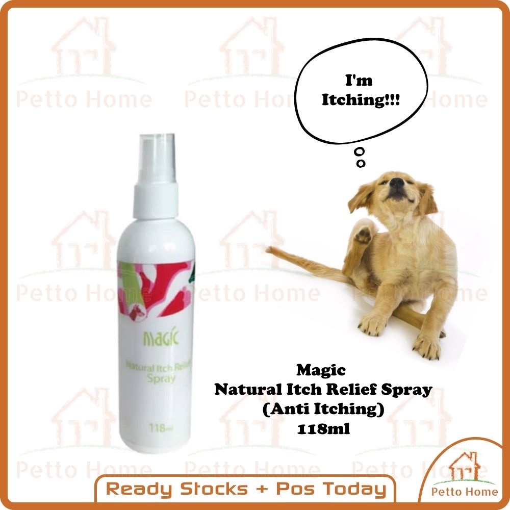 Magic Natural Itch Relief Spray 118ml Anti Itch Spray Suitable for Dog