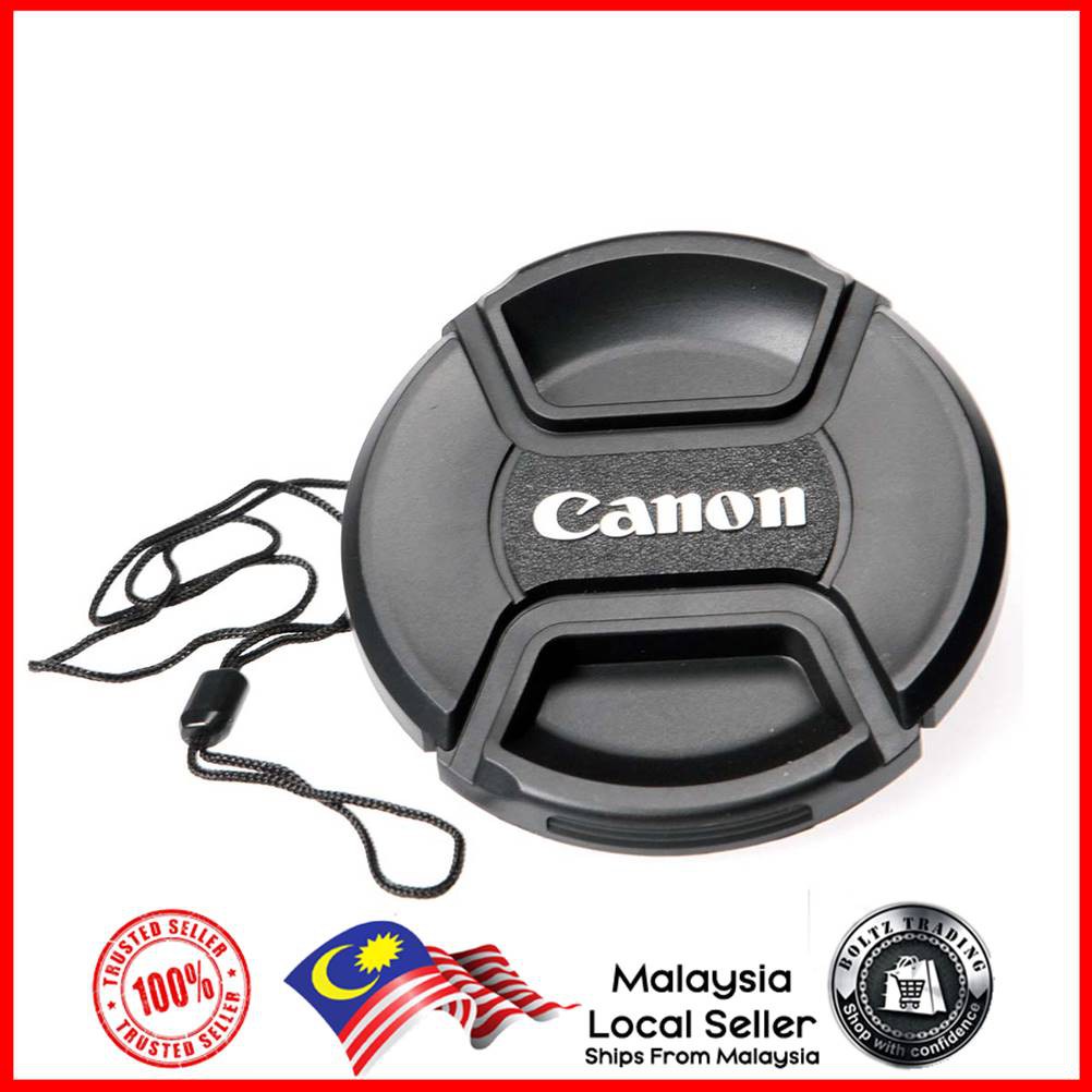 Canon DSLR Lens Cap Cover 52mm Shopee Malaysia