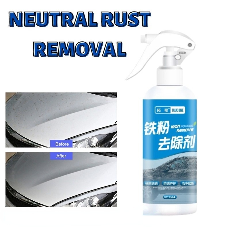500ml nano car iron removal powder neutral rust removal spray easy to