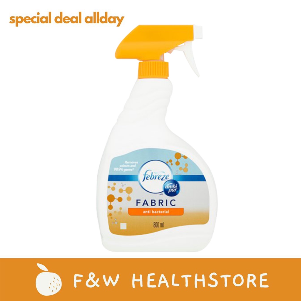 FEBREZE ANTI BACTERIAL 800ML Removes odours and 99.9 bacteria / virus