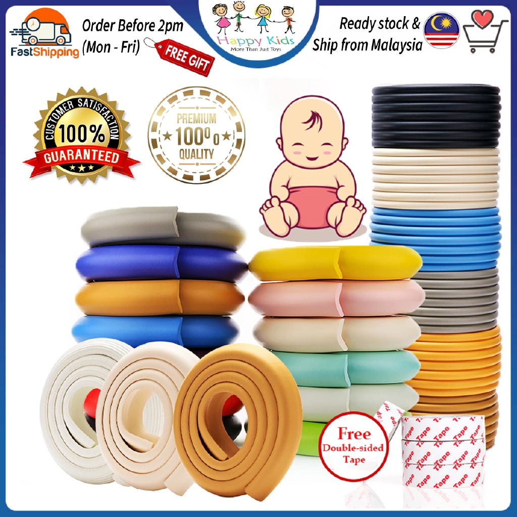 [Happy Kids] (2 Meter) Baby Safety Cushion Strip Safety Angle Corner