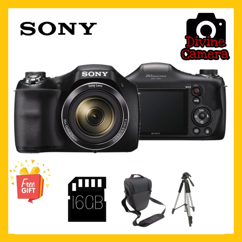 Sony Cybershot DSCH300 Digital Camera(Black) Shopee Malaysia