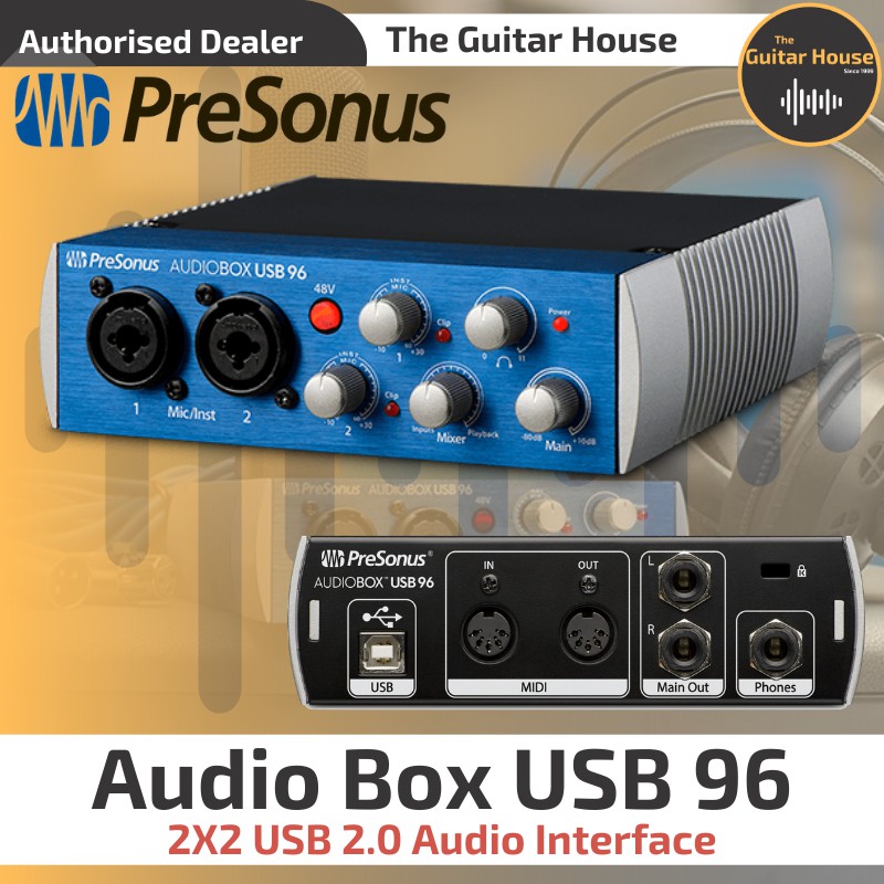 Presonus AudioBox USB 96 Recording System Audio Interface (96K) (2x2