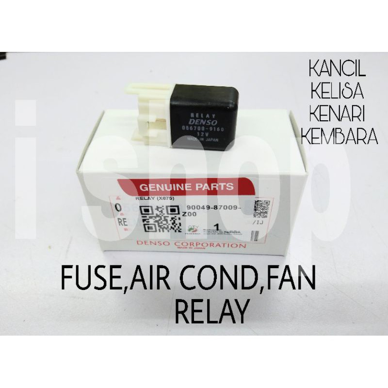 Air Cond Relay Fuse Denso Original Kancil Kelisa Kenari (9004987009