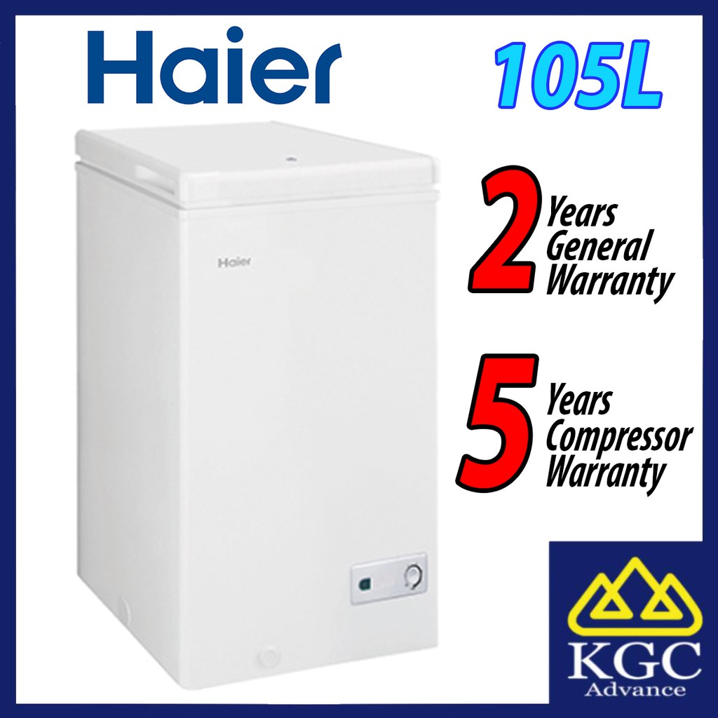 Haier R600a Chest Freezer (105L) BD138H Shopee Malaysia